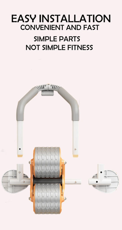 Automatic Rebound Ab Roller with Elbow Support & Digital Counter